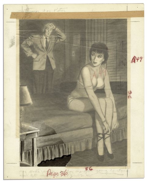 Original Illustration Drawn by Comic Book Artist Bill Edwards