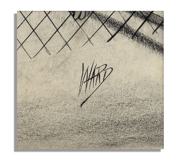 Original Illustration Drawn by Comic Book Artist Bill Ward -- Signed by Ward