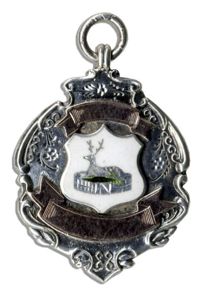 Ernest Needham Silver Football Medal From a 1919-1920 Tournament