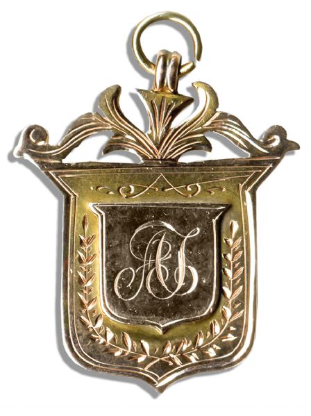Gold Medal Awarded to Sheffield United Footballer Ernest Needham in 1909