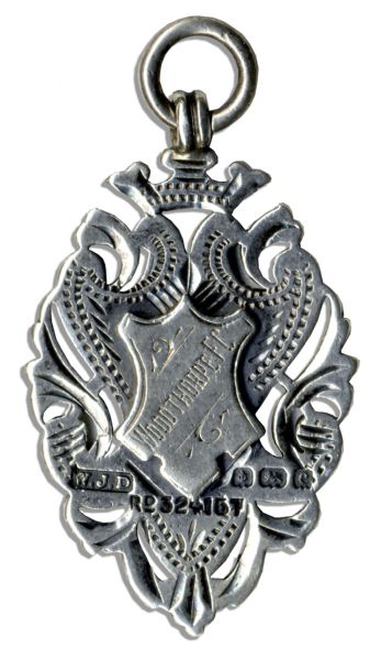 Ernest Needham Silver Football Medal -- Awarded in 1904