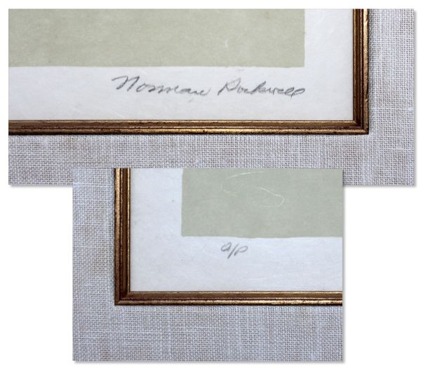 John F. Kennedy Portrait, Signed by the Artist Norman Rockwell -- One of Only 25 Artist Proofs
