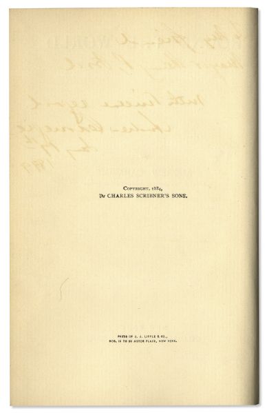 Andrew Carnegie Signed Copy of ''Round The World'' -- Dedicated to Henry P. Ford in 1899