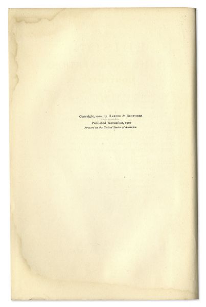 Thomas Edison Signed Copy of ''His Life And Inventions'' -- Rare Signed Volume by Edison