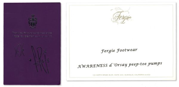 Fergie Worn High Heels, Signed on the Bottom of Both Heels