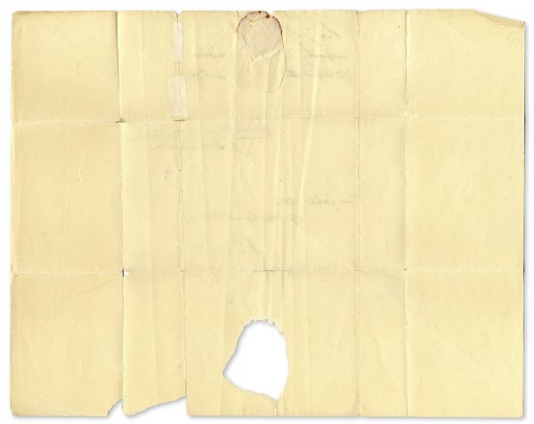 James Monroe Free Frank Signed as Secretary of State