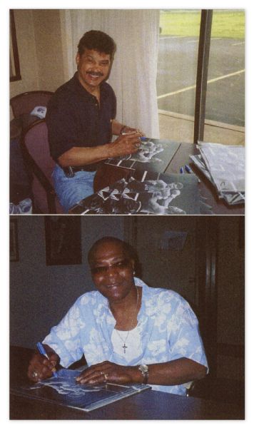 Alexis Arguello & Aaron Pryor Signed 14'' x 11'' Photo of Their ''Fight of the Eighties''