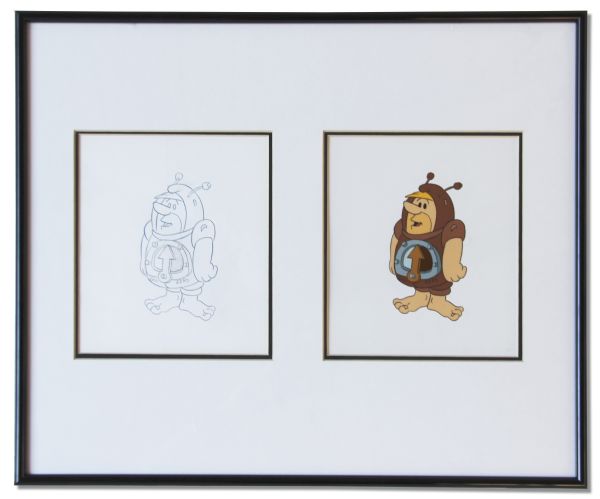 ''Flinstones'' Barney Rubble Cel & Sketch