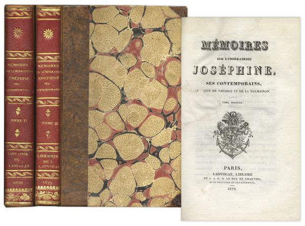 Memoirs of Empress Josephine -- 1828 Two Volume French Edition