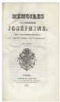 ''Memoirs of Empress Josephine'' -- 1828 Two Volume French Edition