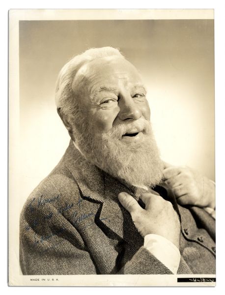 Edmund Gwenn 8 x 10 Signed Photo of Himself as the Kindly Kris Kringle From Miracle on 34th Street