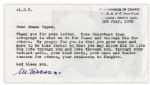 Mother Teresa Typed Letter Signed -- ...My prayer for you is that you grow more and more like Christ...