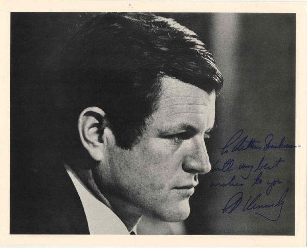 Ted Kennedy Signed 10 x 8 Photo
