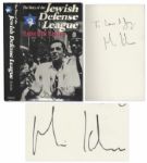 Rabbi Meir Kahane Signed Copy of His Book The Story of the Jewish Defense League