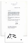 Dwight D. Eisenhower Typed Letter Signed as President Regarding Supreme Court Vacancy -- ...I assure you that I have the matter under serious consideration...