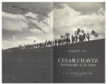 Cesar Chavez Rare Signed ''Autobiography of La Causa'' -- Near Fine