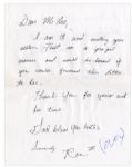 Harper Lee Autograph Note Signed -- Lee Pens a Response Writing That She Can't Respond