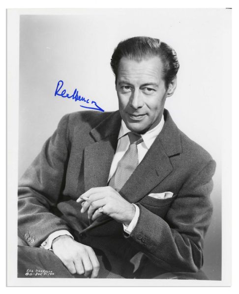 Academy Award Winner Rex Harrison Signed 8 x 10 Photo