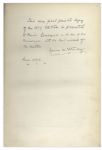 ''Through The Dark Continent'' Inscribed by Henry M. Stanley in the Year of Publication
