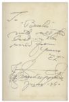 Perry Mason Mystery Signed by Author Erle Stanley Gardner -- ''The Case of the Duplicate Daughter'' First Edition