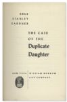 Perry Mason Mystery Signed by Author Erle Stanley Gardner -- ''The Case of the Duplicate Daughter'' First Edition