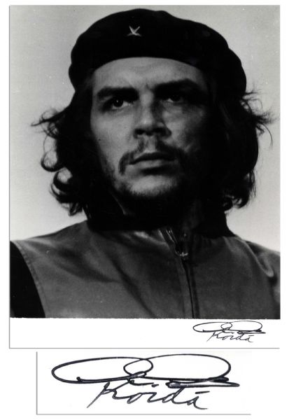 11 x 14 Photograph of Che Guevara -- Signed by Photographer Alberto Korda