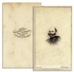 General Ambrose Burnside CDV -- Mathew Brady Backstamp
