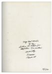 Norman Rockwell Signed Copy of His Biography, ''Illustrator'' -- Inscribed to ''fellow Vermonters''