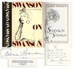 Gloria Swanson Signed Memoir -- Swanson On Swanson First Edition