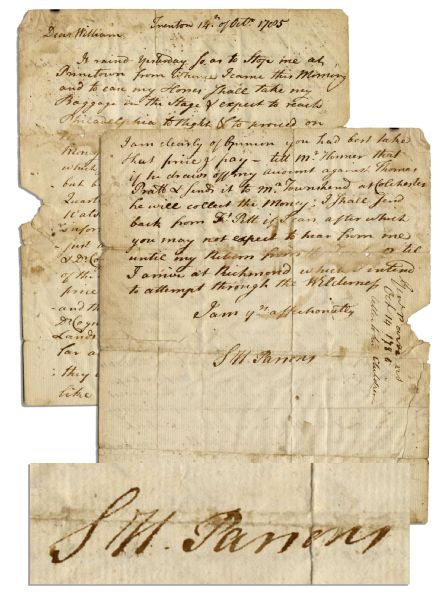 American Revolutionary General Samuel Holden Parsons Autograph Letter Signed -- ...Dr. Cogwell applied to me for the purchase of the Horseneck farm... -- 1785