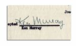 Joe Rosenthal Document Signed From 1953 -- Also Signed by Comedian Ken Murray
