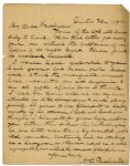 Abraham Lincoln Assassination Letter From the Lead Detective -- ...Clampitt [Mary Surratts defense lawyer] was little more than a big mouthed political rounder...