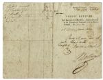 Simon Bolivar Document Signed as ''Supreme Chief of the Republic'' -- Large Signature