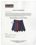 Raymond Burr Lot of 6 Neckties Custom-Made for Him -- Worn During the Filming of ''Ironside'' & ''The Return of Perry Mason''