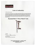 Raymond Burr's ''Perry Mason'' Cane -- Gifted by Cast Members Barbara Hale, Billy Katt and David Ogden Stiers