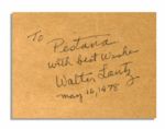 Walter Lantz Signed Sketch of Woody Woodpecker as a Hula Dancer