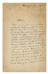 Mastermind Behind The Statue of Liberty Edouard Laboulaye Autograph Letter Signed -- Rare