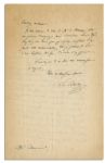 Mastermind Behind The Statue of Liberty Edouard Laboulaye Autograph Letter Signed -- Rare