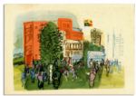 Gertrude Stein's Lover Alice B. Toklas Signed Postcard -- ''...Carl's [Van Vechten] birthday noticed by the New Republic! - the dissociated Press!! And hundreds of newspapers!!!...''