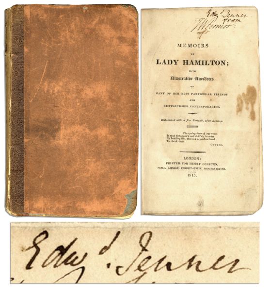 Very Scarce Signature by Famed Scientist Edward Jenner, the Father of Immunology
