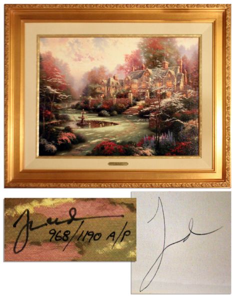 Painter of Light Thomas Kinkades Gardens Beyond Spring Gate -- 1998 Artist Proof
