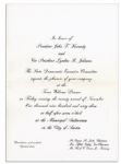Invitation to Dinner Welcoming JFK to Texas the Night of His Assassination
