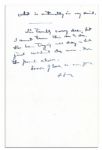Dwight D. Eisenhower Signed Intimate Letter to His Wife -- ''...I find myself trying to write everything except what is actually in my mind...''