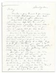 General Dwight Eisenhower Autograph Letter Signed to His Wife, Mamie -- ''...the only real reason I'm writing is just to tell you again I love you...''