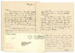 Dwight Eisenhower WWII Autograph Letter -- ...I just heard of an emergency some 200 miles away, I must run out and jump into a plane to take a trip...oh, baloney, heres a mob...