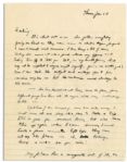 Dwight Eisenhower WWII Autograph Letter -- ''...I just heard of an emergency some 200 miles away, I must run out and jump into a plane to take a trip...oh, baloney, here's a mob...''