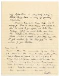 Dwight Eisenhower WWII Autograph Letter -- ''...I just heard of an emergency some 200 miles away, I must run out and jump into a plane to take a trip...oh, baloney, here's a mob...''