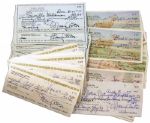 Mary Astor Lot of 100 Checks Signed