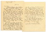 Dwight Eisenhower WWII Autograph letter Signed to Mamie About Their Son -- ...Undoubtedly he has some feeling (at least subconsciously) that he has always been carefully watched over...
