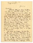 Dwight Eisenhower WWII Autograph letter Signed to Mamie About Their Son -- ''...Undoubtedly he has some feeling (at least subconsciously) that he has always been carefully watched over...''